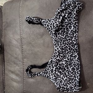 Maternity Breastfeeding Bra, 42DD,  gray animal print